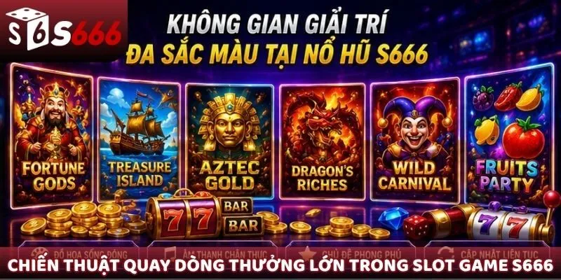 Chiến thuật quay dòng thưởng lớn trong slot game S666